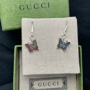 Sold NWT Authentic Gucci Butterfly Earrings